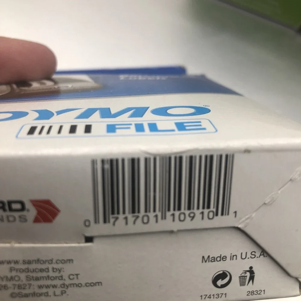 Dymo Labels: Barcode Labels 1738595 Address Labels 30252 Folder Labels 30327